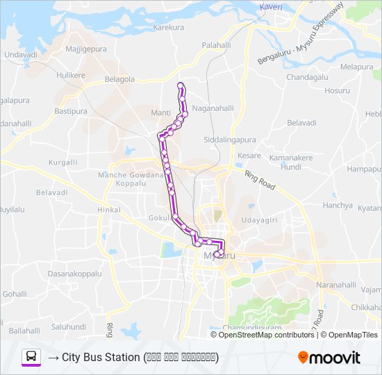 120 bus Line Map