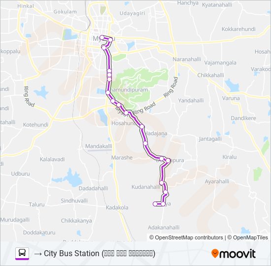 12K bus Line Map