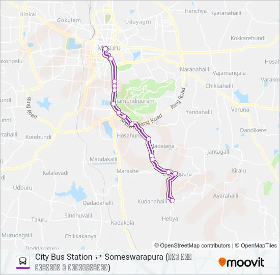 12S Bus Line Map
