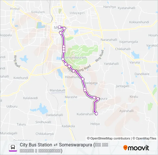 12S Bus Line Map