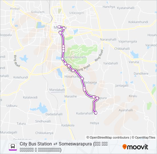 12S bus Line Map