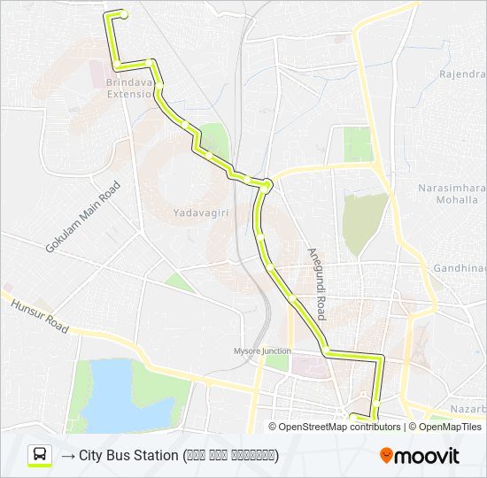 133 bus Line Map