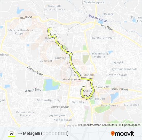 133 Bus Line Map