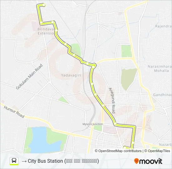 133 Bus Line Map