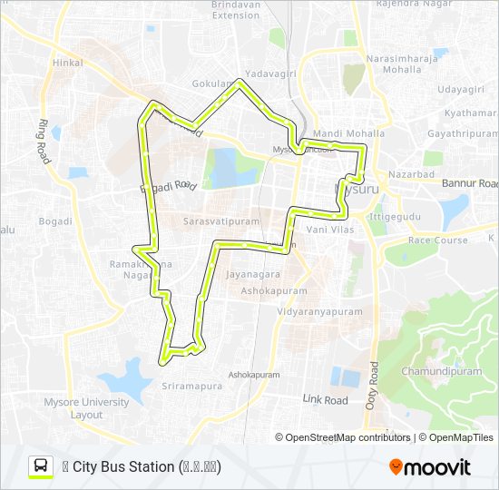 135 Bus Line Map