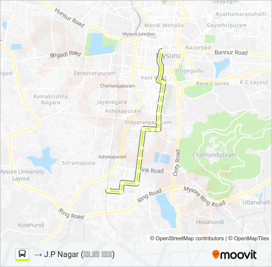 13A Bus Line Map