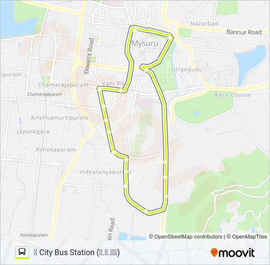 13C Bus Line Map