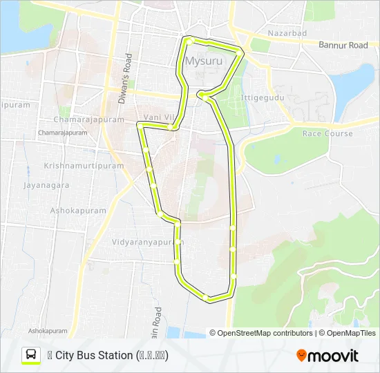 13C Bus Line Map