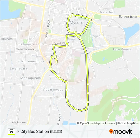 13C Bus Line Map