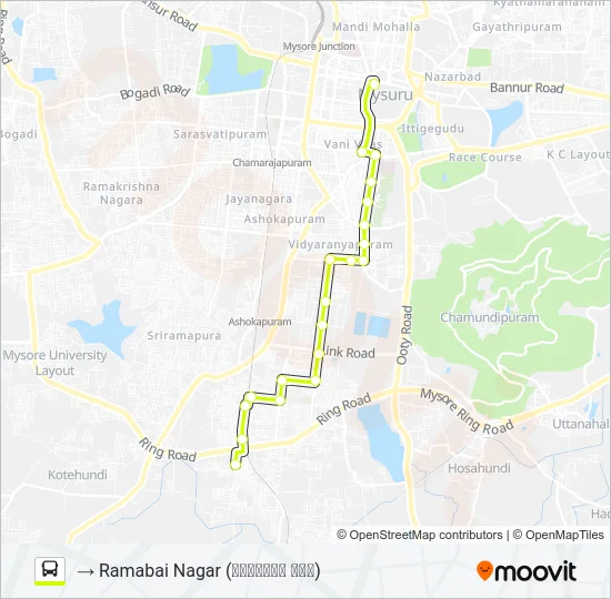 13D Bus Line Map