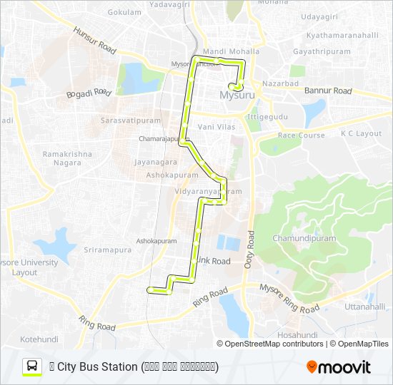 13R bus Line Map