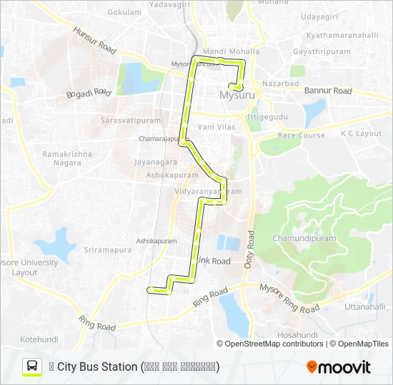 13R Bus Line Map