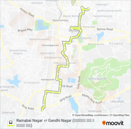 155 Bus Line Map