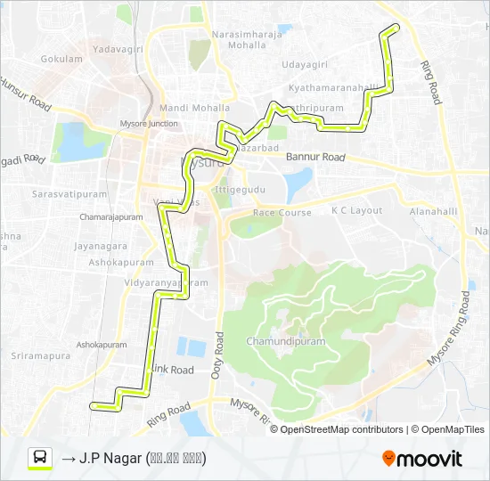 160 Bus Line Map