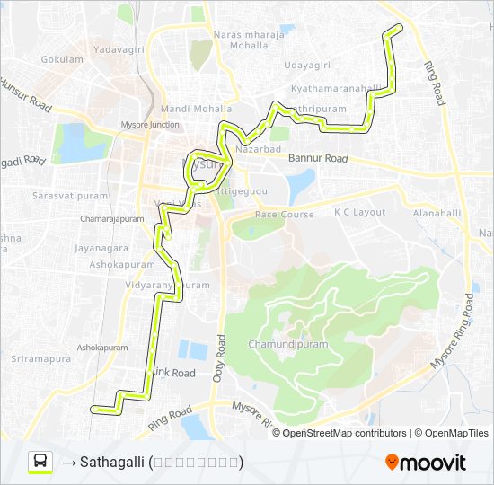 160 bus Line Map