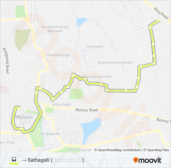 161 bus Line Map