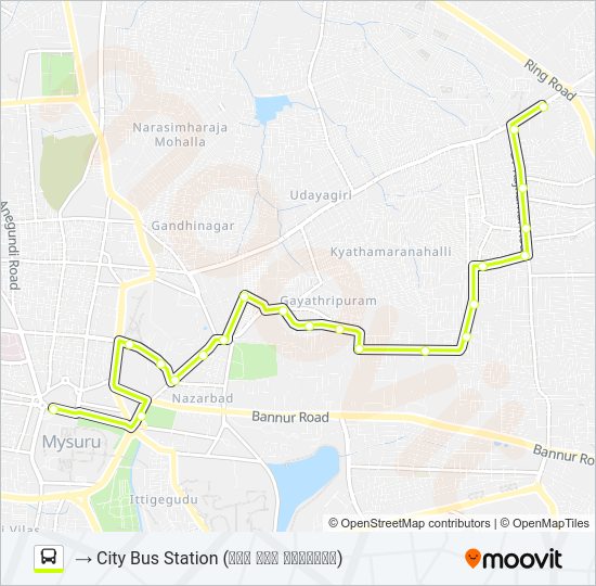 161 Bus Line Map