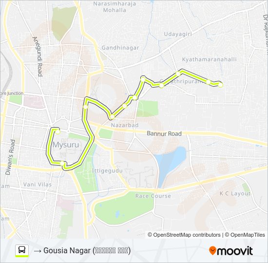 164 Bus Line Map