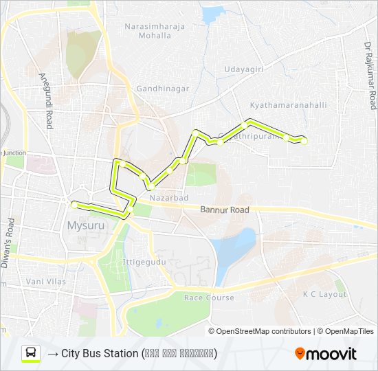 164 Bus Line Map