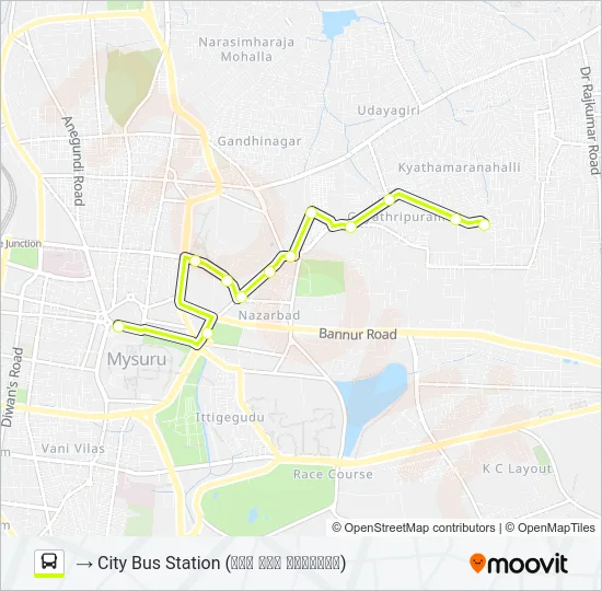 164 Bus Line Map
