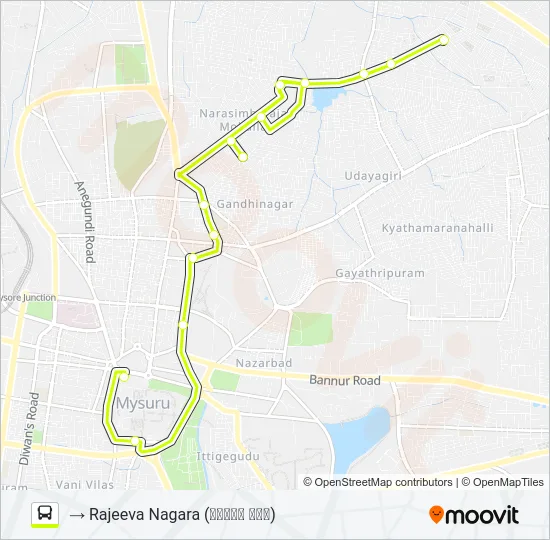 186 Bus Line Map