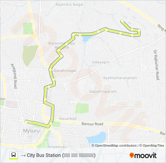 186 Bus Line Map