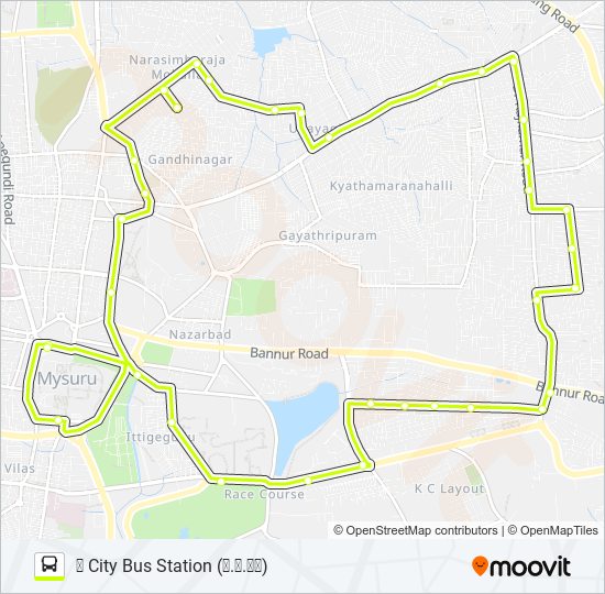 199 bus Line Map