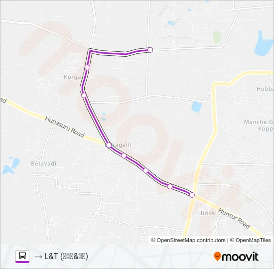 1HL Bus Line Map