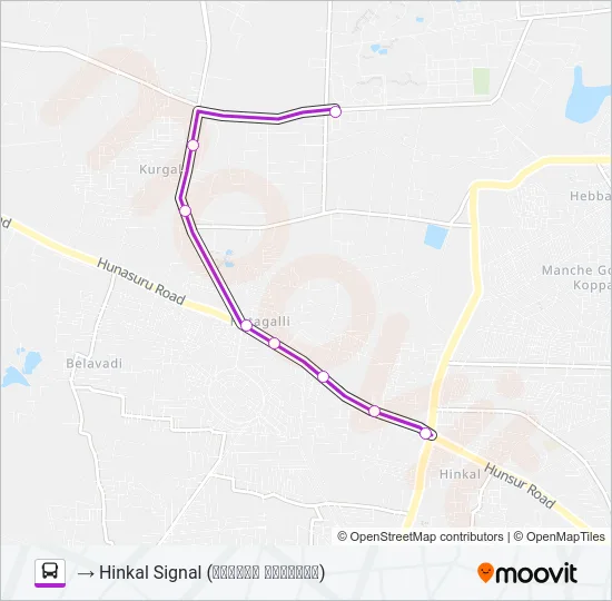 1HL Bus Line Map