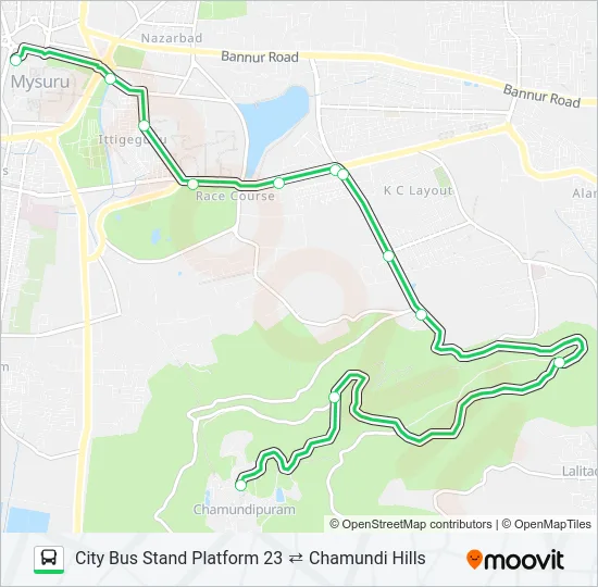 201 Bus Line Map