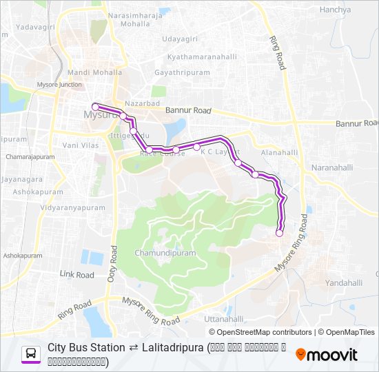 202 bus Line Map