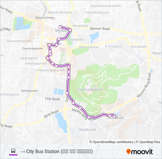 203 Bus Line Map