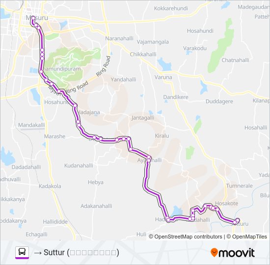 205 bus Line Map