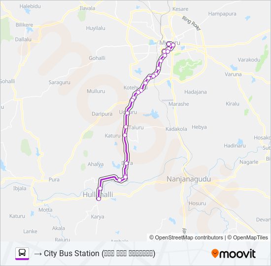 220 bus Line Map