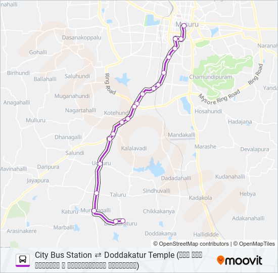 221 bus Line Map