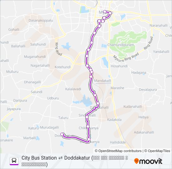 222 Bus Line Map