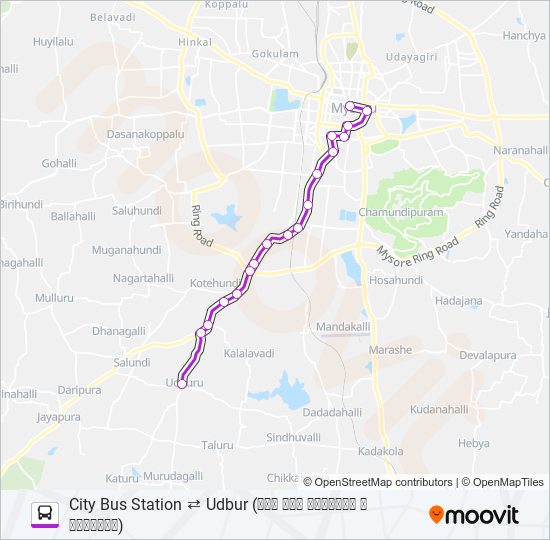 227 bus Line Map