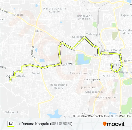 253 Bus Line Map