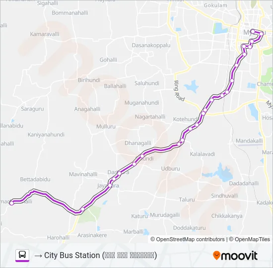 255 Bus Line Map