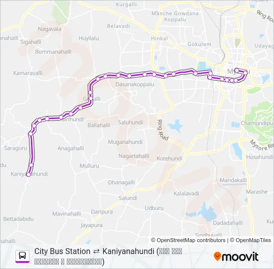 256 Bus Line Map