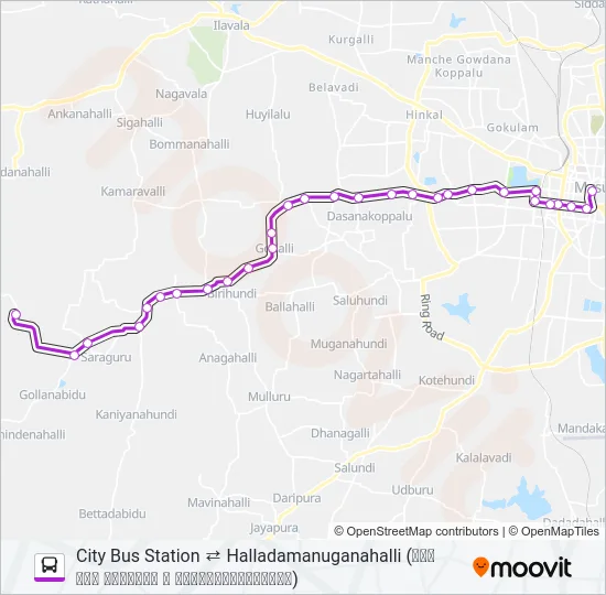 258 Bus Line Map