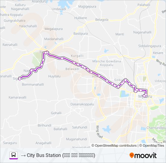 261 bus Line Map