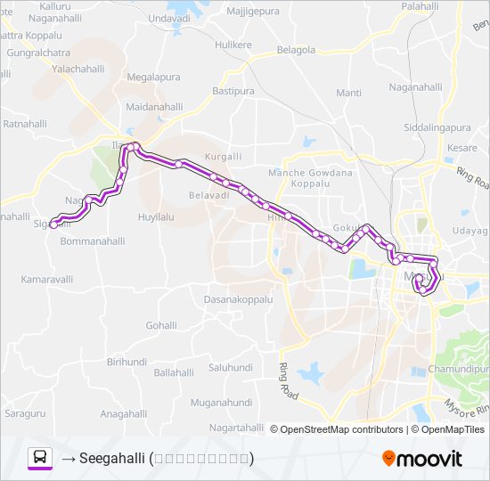 261 bus Line Map