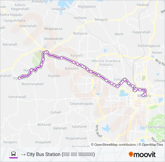 261 Bus Line Map