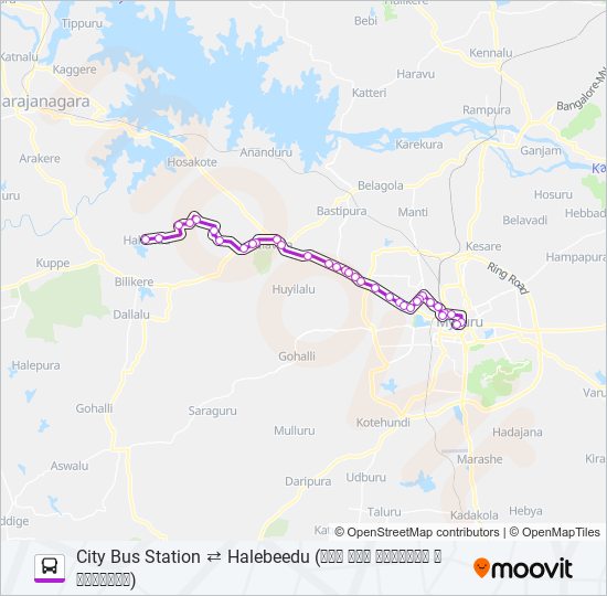 264 bus Line Map