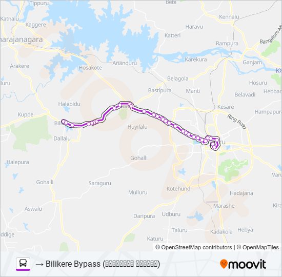 265 Bus Line Map