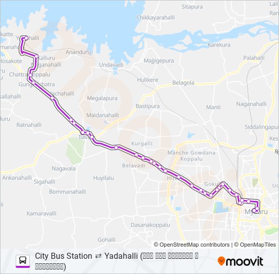 272 bus Line Map