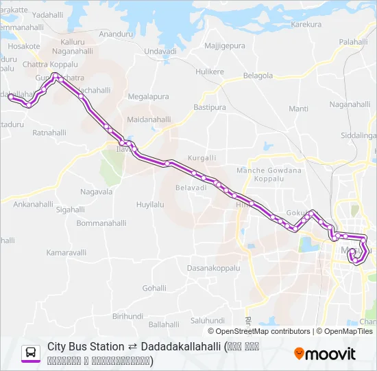 274 Bus Line Map