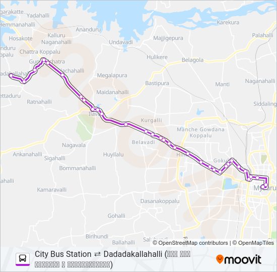 274 Bus Line Map