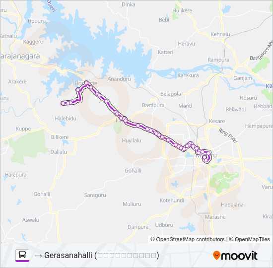 276 bus Line Map